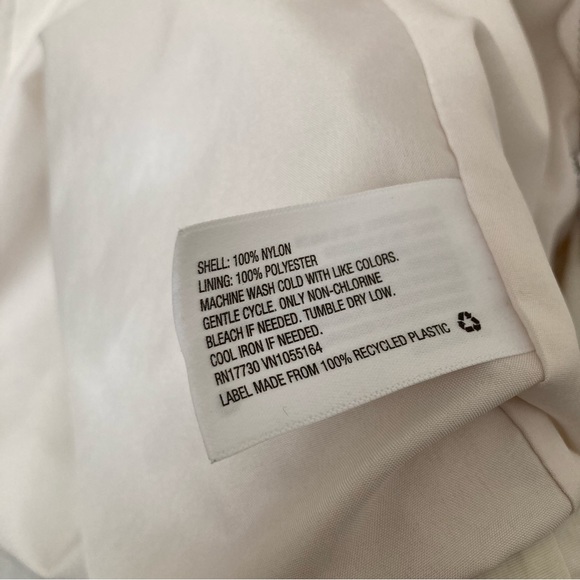 A New Day Cream White Windbreaker Rain Jacket - Picture 5 of 6